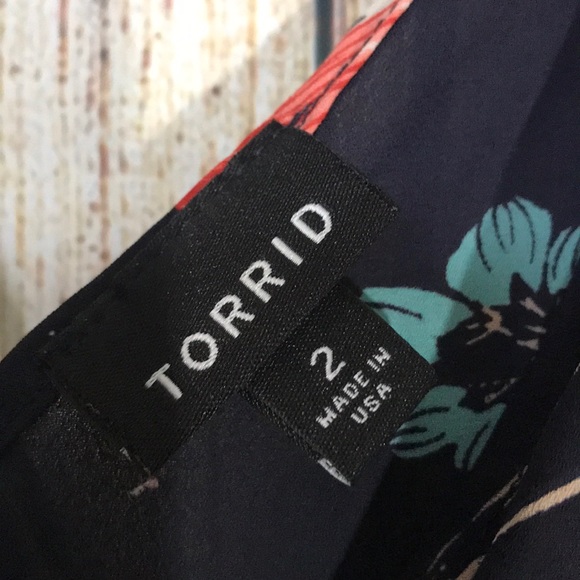 Torrid Black Floral Blouse - Picture 2 of 4